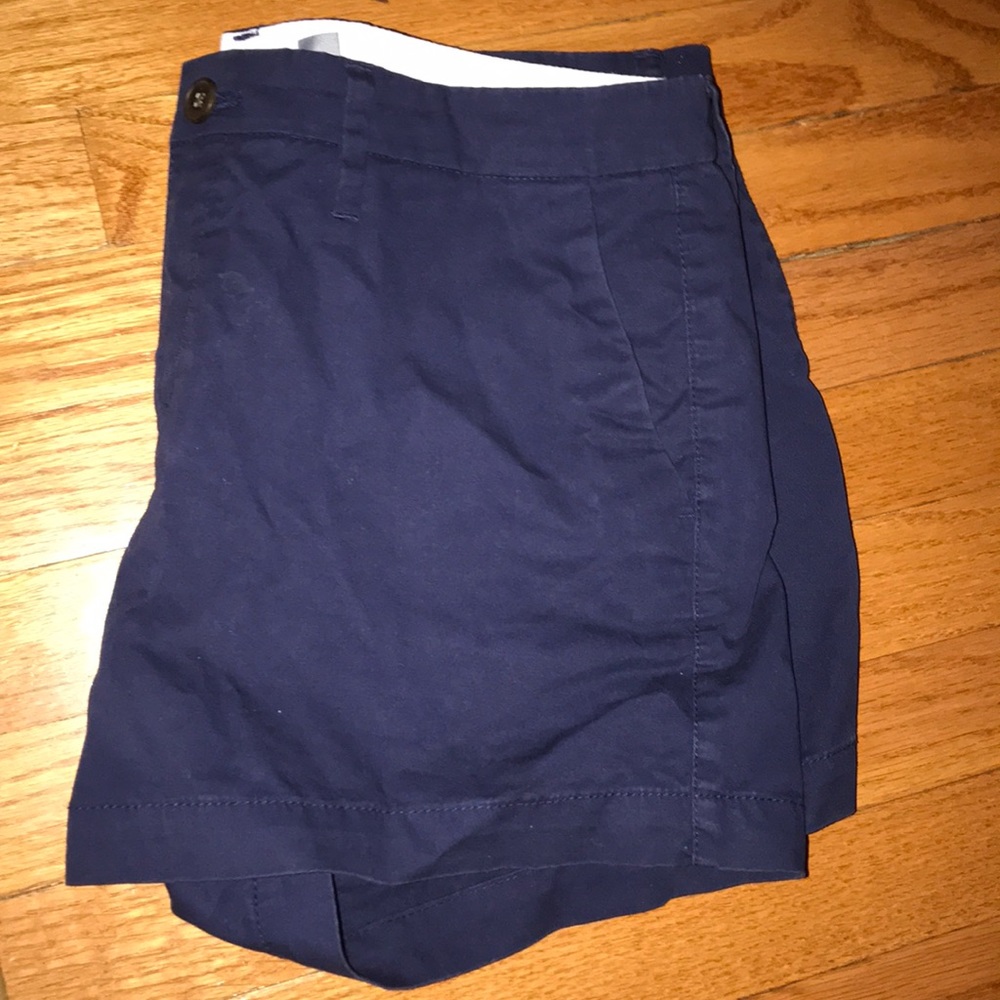 Preppy, blue shorts